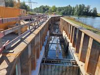 Arbeiten am Fischaufstieg